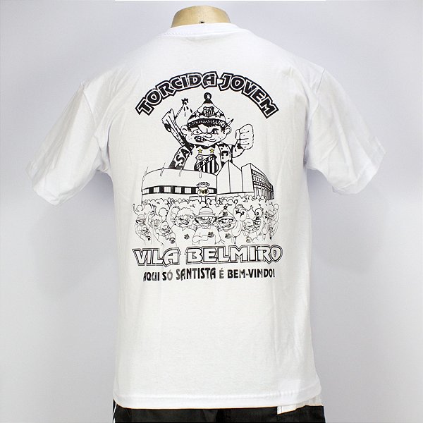 Camiseta Torcida Jovem Santos Respeito É Bom Oficial