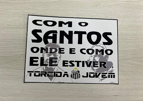 Adesivo Torcida Jovem Santos Pelé Cosmo Oficial