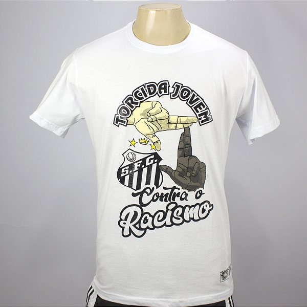 Camiseta Torcida Jovem Santos Contra o Racismo Oficial