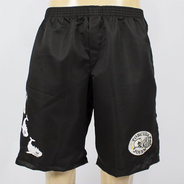 Bermuda Torcida Jovem Santos 3 Baleias Oficial