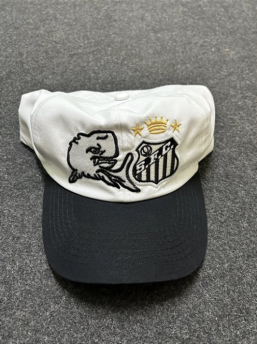 Boné Baleia com Símbolo Aba Preta Torcida Jovem Oficial