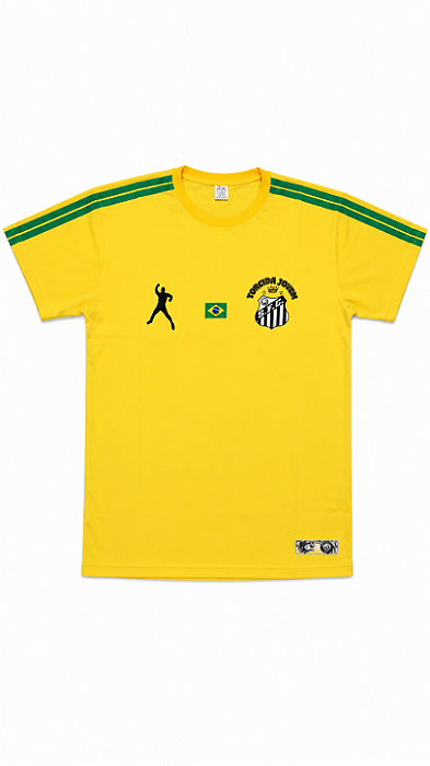 Camiseta em Homenagem ao Brasil Amarela Torcida Jovem Oficial