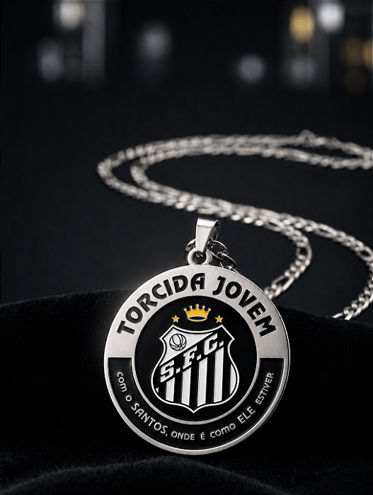 Corrente Logo Preto Torcida Jovem Oficial