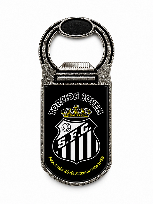 Abridor de Garrafa Preto Torcida Jovem Oficial