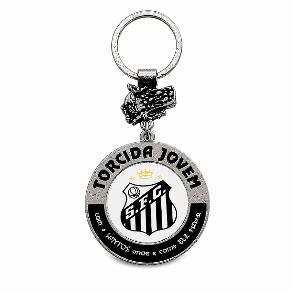 Chaveiro Logo Branco Torcida Jovem Oficial