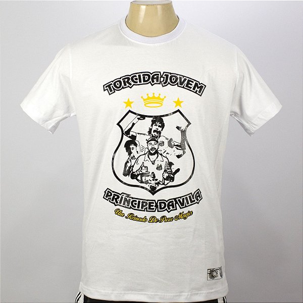 Outlet Sem Troca - Camiseta Torcida Jovem Santos Neymar Oficial