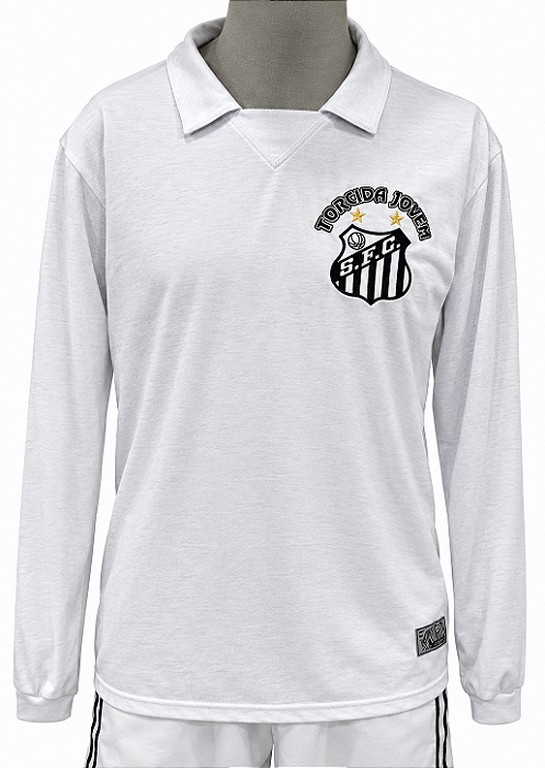 Outlet Sem Troca - Polo Manga Longa Lisa Tradicional Torcida Jovem Oficial