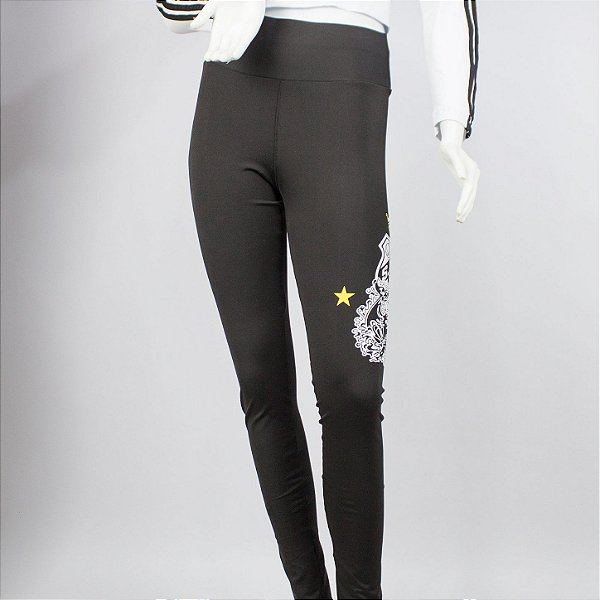 Outlet Sem Troca - Legging Torcida Jovem Santos Baleia Oficial