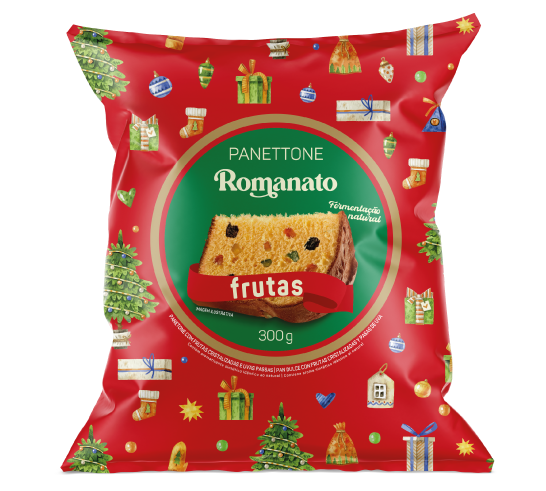Panettone Flowpack - Frutas Cristalizadas (300g) - unidade