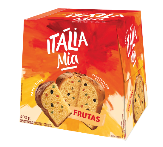 Unidade - Panettone Itália Mia - Frutas Cristalizadas (400g)