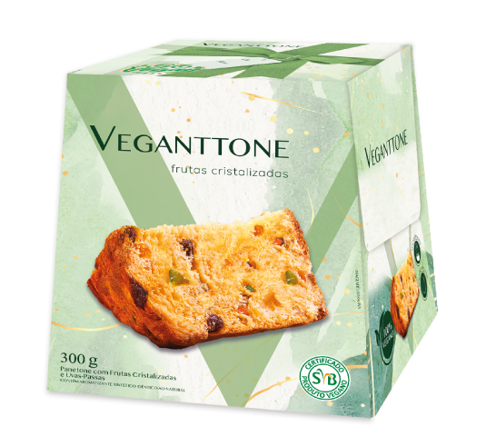 Veganttone (Panettone Frutas Cristalizadas - 300g) - unidade