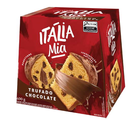 Panettone Itália Mia - Trufado Chocolate (400g)