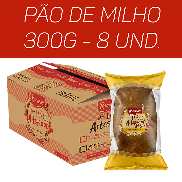 Caixa de Pão de Milho - 300g - 8 UND - CX FECHADA