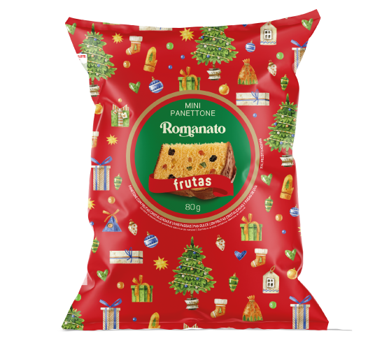 Unidade - Mini Panettone de Frutas Cristalizadas - 80g - unidade