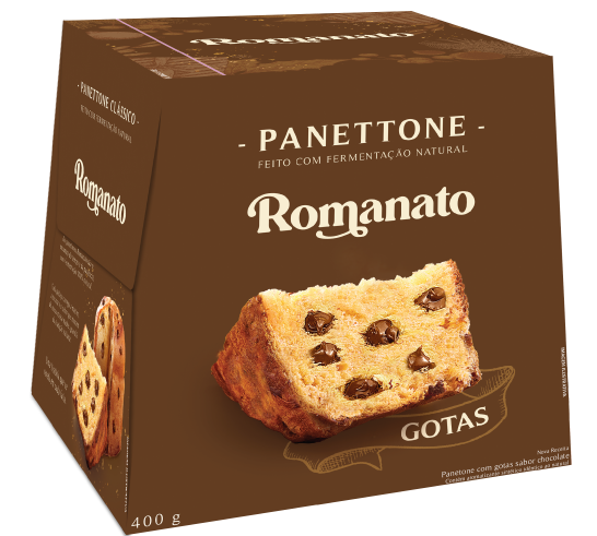 Panettone Romanato - Gotas Chocolate (400g)