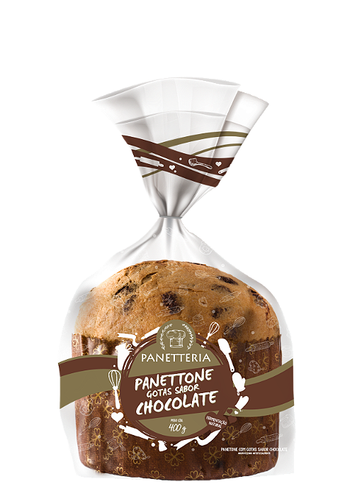 Panettone Polli - Gotas Chocolate (400g)