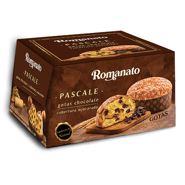 Bolo de Páscoa Pascale Romanato com Gotas sabor Chocolate (300g)