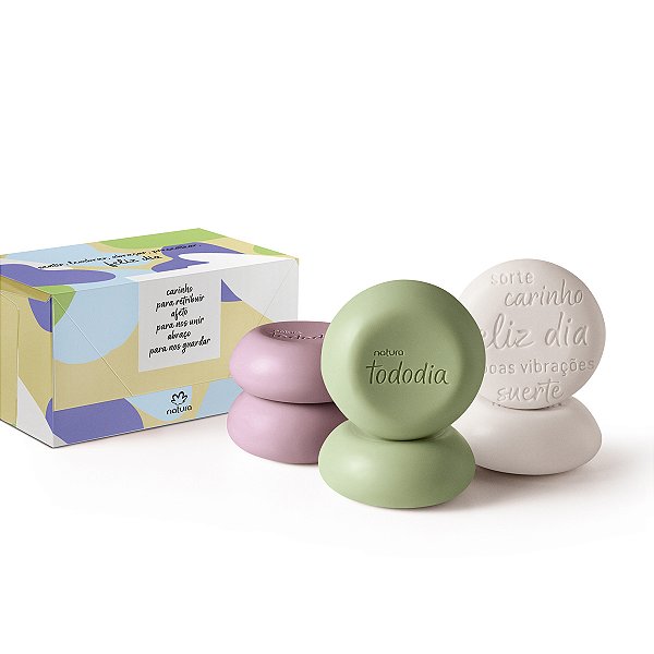 Presente Natura Tododia Sabonetes Sortidos  com 6un. 90g