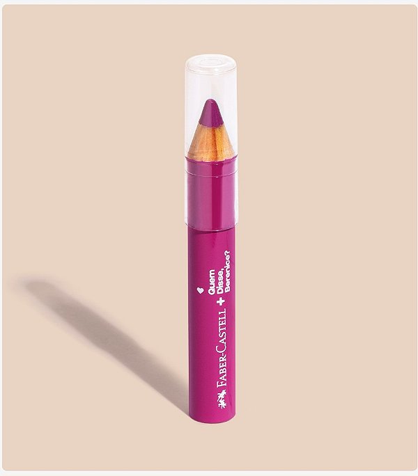 Batom Lapis  3 em 1 Rosa QDB E Faber-Castell Castell 1,2g