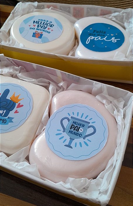 Lembrancinha Com sabonetes Sortidos para homenagear no dia dos pais