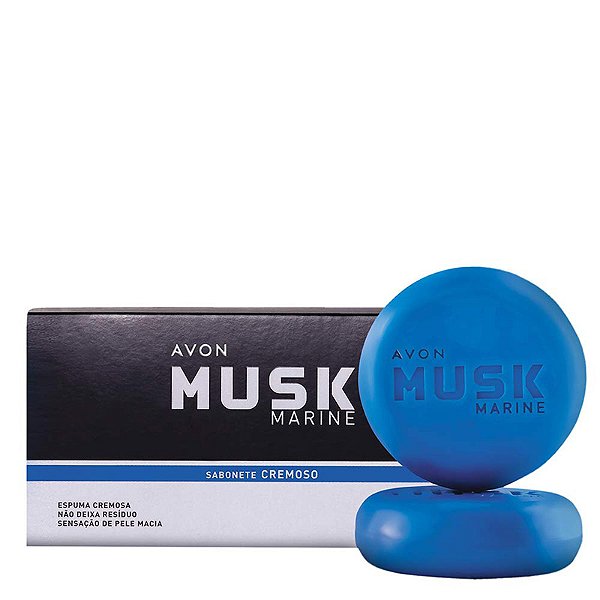 Musk Marine Sbonete em barra com 2un de 90g Avon