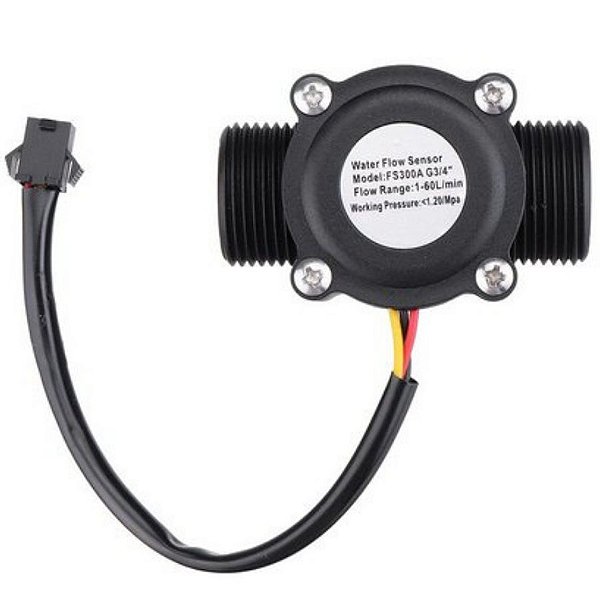 SENSOR DE FLUXO DE ÁGUA 3/4POL 1-60L/MIN