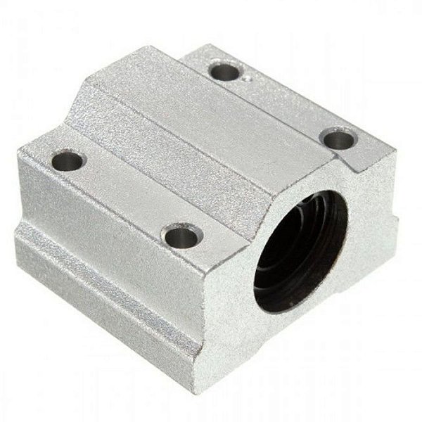 PILLOW BLOCK FECHADO 12MM SC12UU COM ROLAMENTO LINEAR