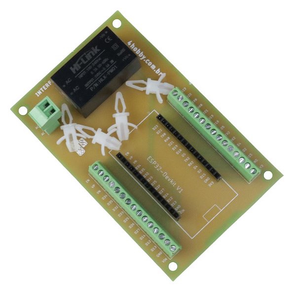 MODULO INTERFACE PARA ESP32 30 PINOS COM BORNE E ESPAÇADORES