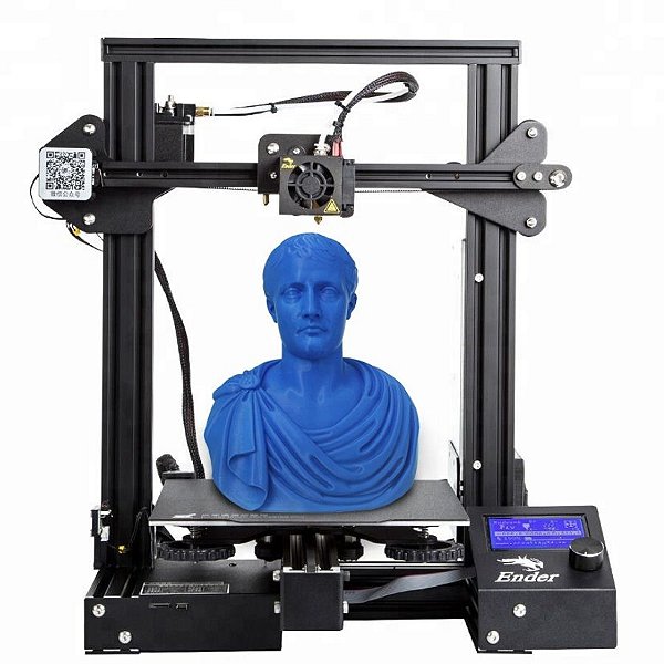 IMPRESSORA 3D CREALITY ENDER3 MONTADA E CONFIGURADA