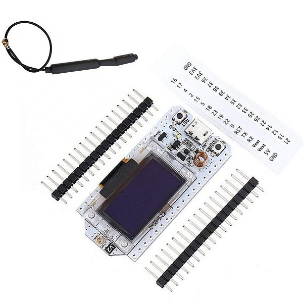 PLACA ESP32 LORA V2 SX1276 915MHZ WIFI BLE DISPLAY OLED