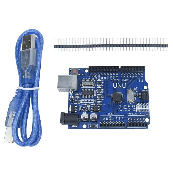 PLACA COMPATIVEL ARDUINO UNO R3 COM CABO USB