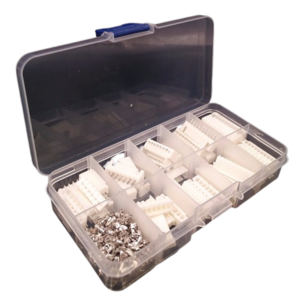 KIT CONECTOR 250 PEÇAS JST XH 6/7/8/9/10 VIAS + TERMINAIS