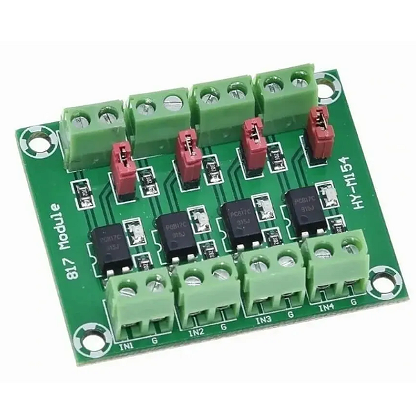 MODULO 4 CANAIS COM OPTOACOPLADOR 3,6 A 30VDC