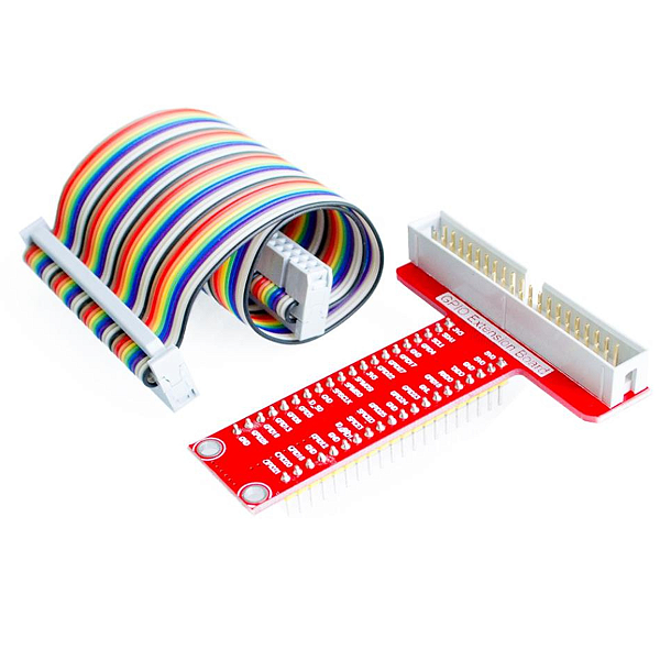 PLACA EXPANSÃO GPIO RASPBERRY PI2 PI3 Pi4 COM FLAT