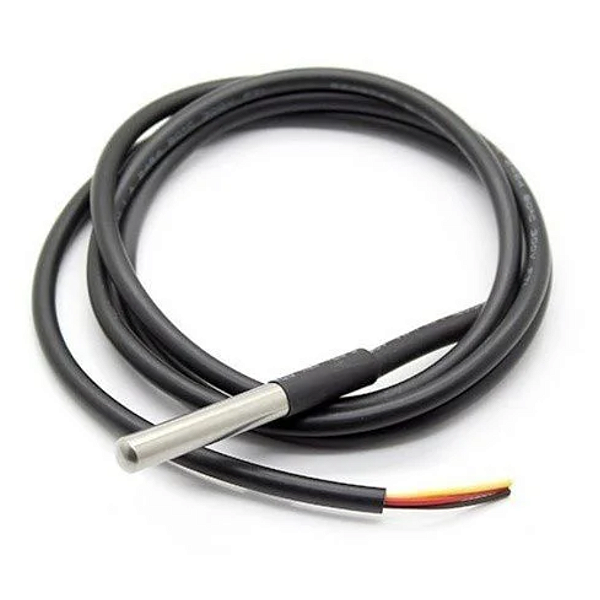 SENSOR DE TEMPERATURA DS18B20 PROVA DA ÁGUA CABO 1MT