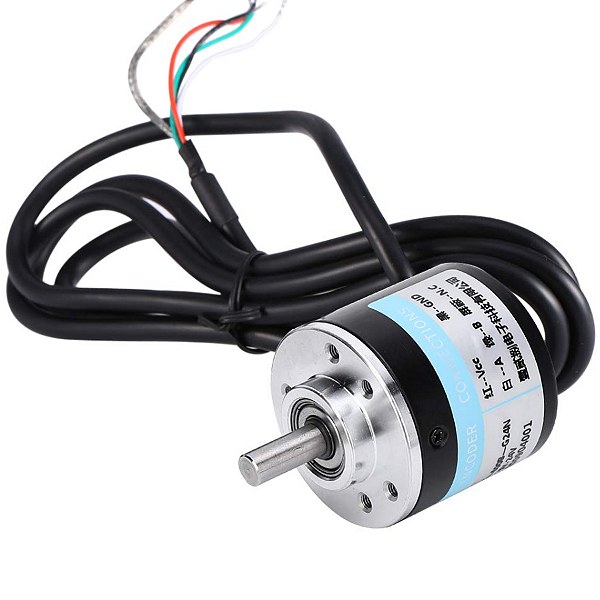 ENCODER INCREMENTAL ROTATIVO 1000 PULSOS NPN 5-24VDC EIXO 6MM