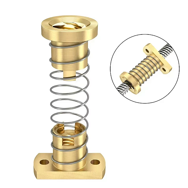 CASTANHA TR8 ANTI FOLGA PASSO 8MM RETANGULAR TRAPEZOIDAL 8MM