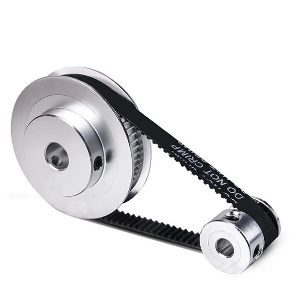 KIT REDUÇÃO 5:1 POLIA 16 / 80 DENTES CORREIA 300MM GT2 6MM