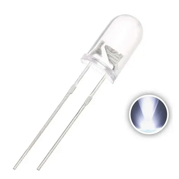 LED BRANCO DE ALTO BRILHO 5MM