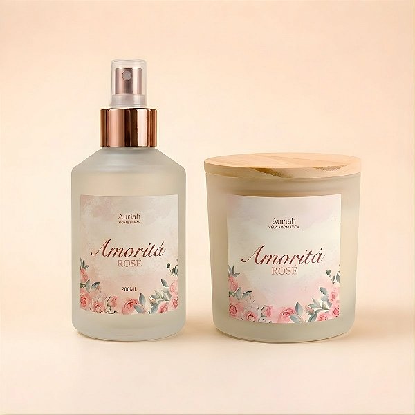 Kit Amoritá Rosé | Vela + Home Spray