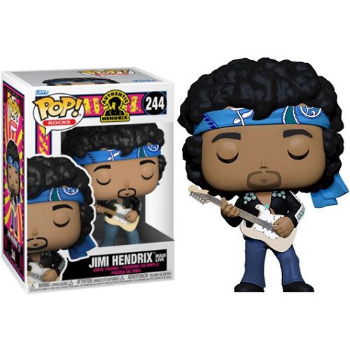 Funko Pop Rocks Jimi Hendrix (Live in Maui Jacket) embalagem danificada