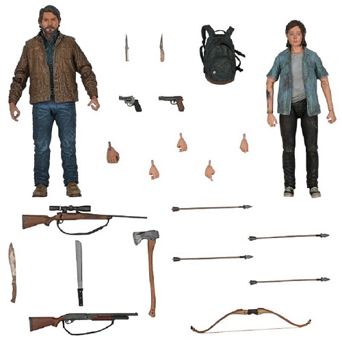 NECA The Last of Us Part II Ultimate Joel and Ellie Action Figure Two-Pack