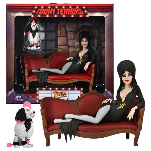 NECA Elvira, Mistress of the Dark Toony Terrors Elvira on Couch