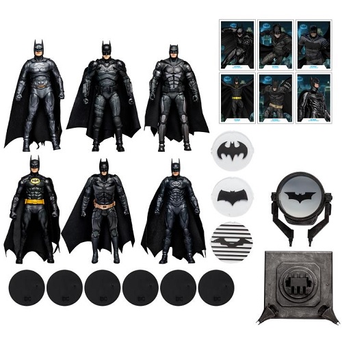 McFarlane Warner Brothers 100th Anniversary DC Multiverse Batman Ultimate Movie Collection Action Figure Six-Pack