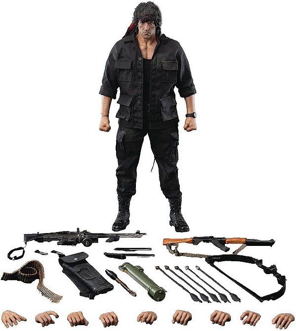 Threezero Rambo: First Blood Part II SiXTH John Rambo 1/6 Scale Figure