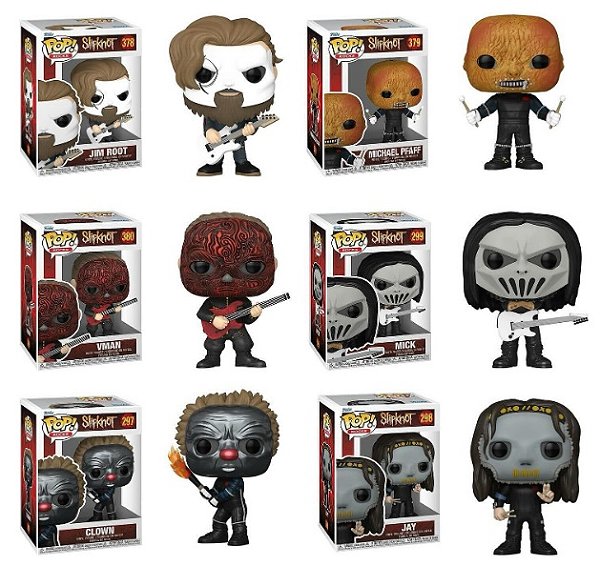 Funko Pop Rocks: Slipknot wave 2 - Set com 6 integrantes