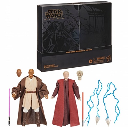 Star Wars The Black Series Mace Windu & Darth Sidious