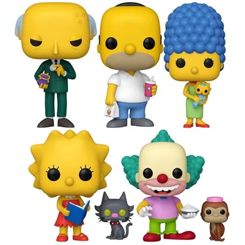 Funko Pop Television The Simpsons Vinyl Figure Wave 11 Set com 5 Personagens (caixas com detalhes)