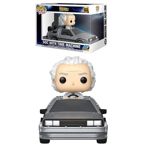 Funko Pop Rides Back to the Future 40th Anniversary Doc with Time Machine Deluxe #133