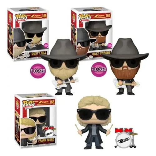 Funko Pop Rocks: ZZ Top 3.75" Collectible Vinyl Figures (Set of 3)